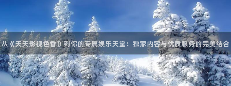 神马影视第九：从《天天影视色香》到你的专属娱乐天堂：独家内容与优质服务的完美结合