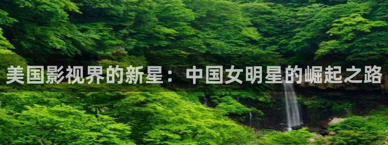 第九理论电影网：美国影视界的新星：中国女明星的崛起之路